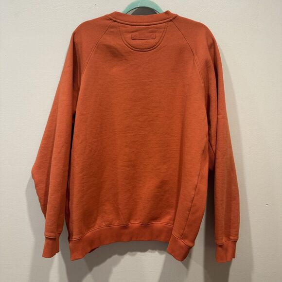 NWOT Duluth Trading Co Crewneck Sweatshirt Orange Heavyweight Cabin Mens XLT - Picture 6 of 7